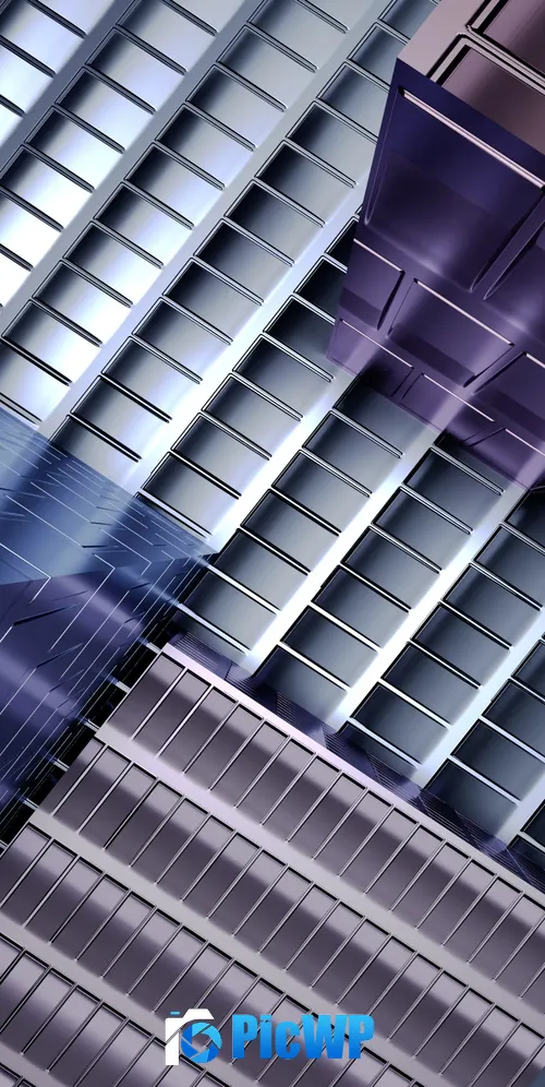 Metal structure Pattern 3K Mobile Wallpaper