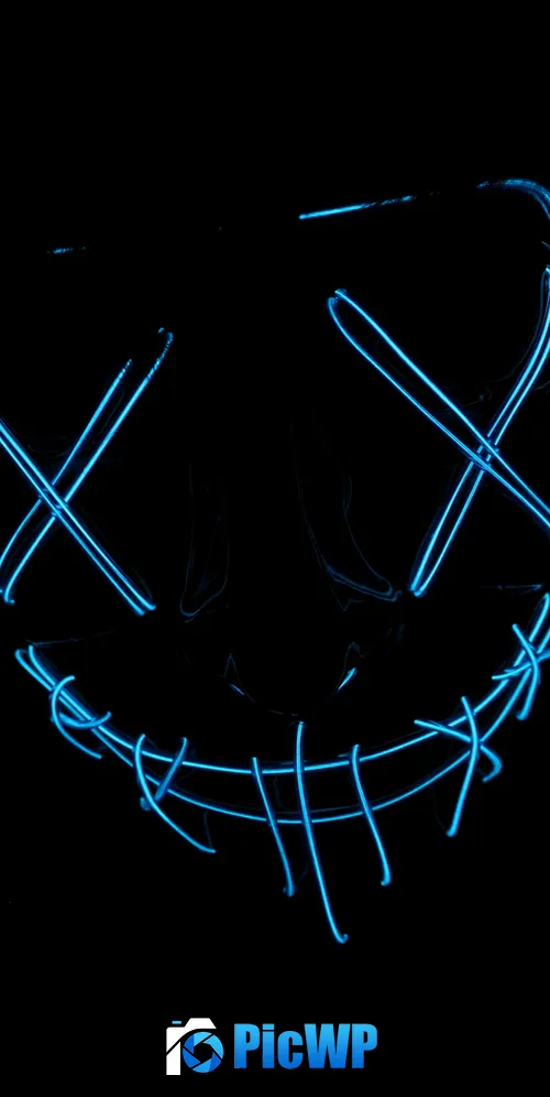 LED mask Glow in dark 3K Mobile Wallpaper
