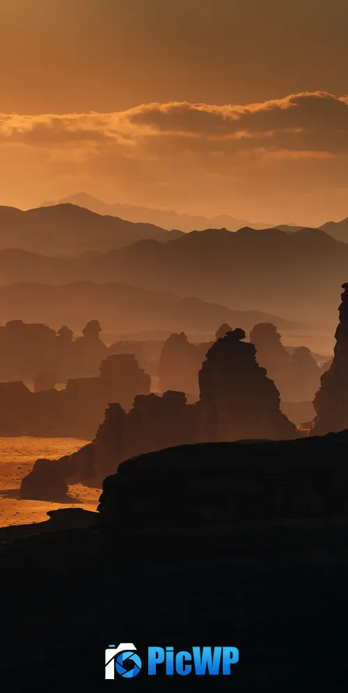 Rock formations Hisma Desert 3K Mobile Wallpaper