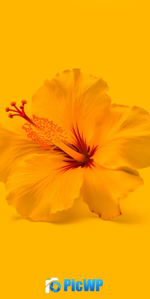 Hibiscus flowers Yellow flower 3K Mobile Wallpaper
