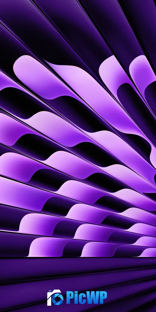 macOS Sonoma Purple aesthetic 3K Mobile Wallpaper