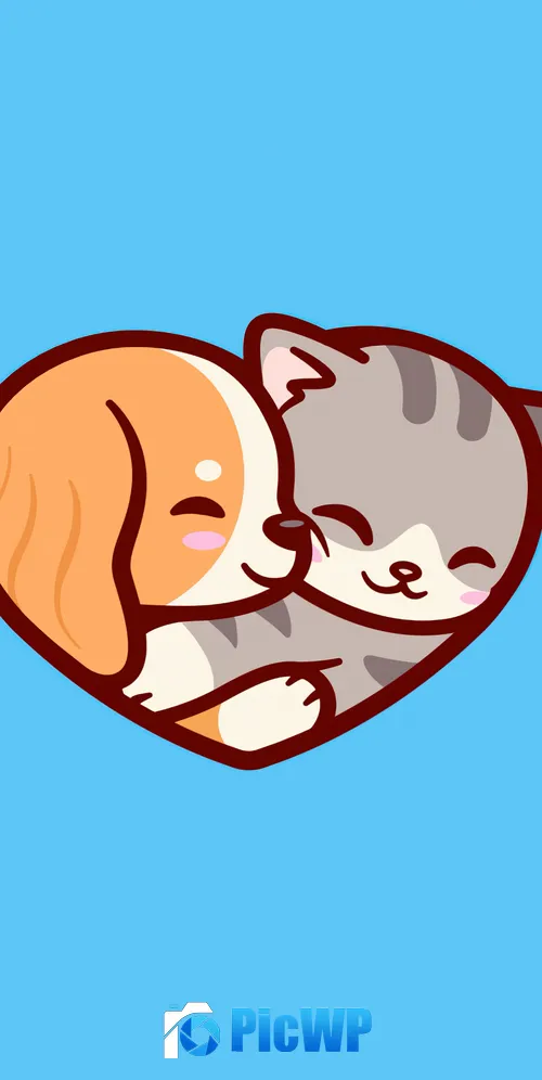 Puppy Kitten 3K Mobile Wallpaper