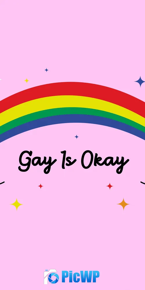 LGBTQ Pink background 3K Mobile Wallpaper