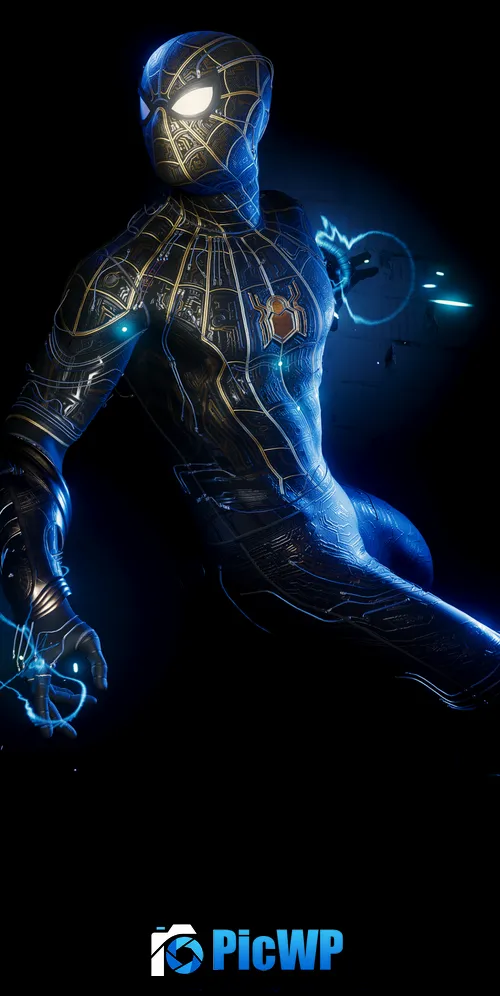 Marvel's Spider-Man Black Spider-Man 3K Mobile Wallpaper