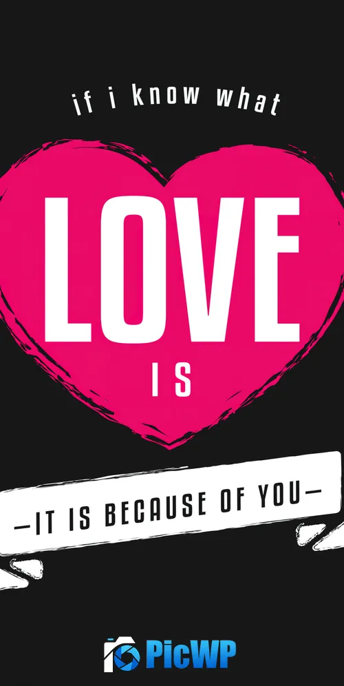 Love quotes Dark background 3K Mobile Wallpaper