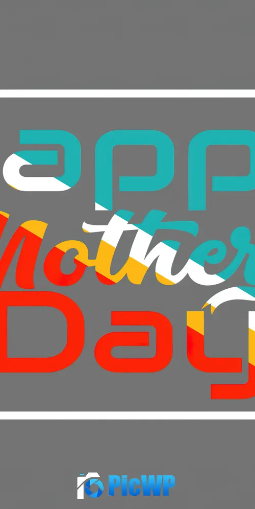 Happy Mother's Day Greetings 3K Mobile Wallpaper