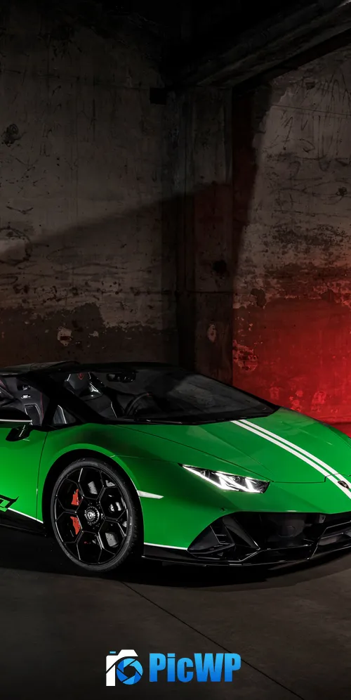 Lamborghini Huracan EVO Spyder Anniversary Edition 3K Mobile Wallpaper