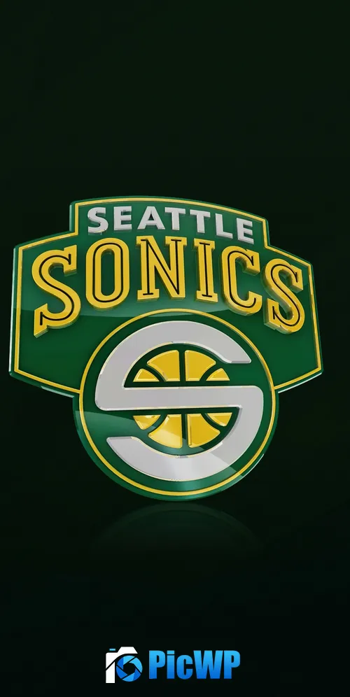 Seattle Supersonics Basketball team 3K Mobile Wallpaper