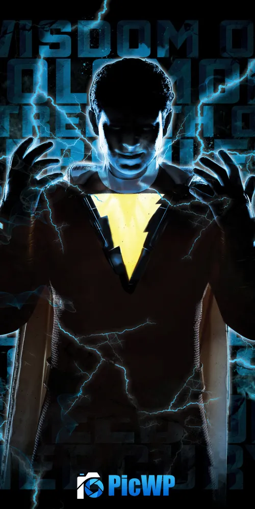 Shazam! Silhouette 3K Mobile Wallpaper