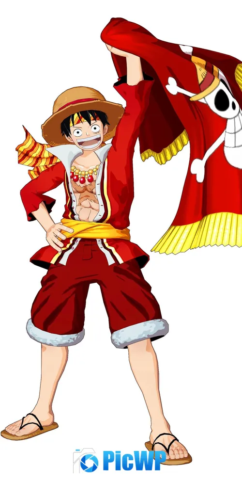Monkey D. Luffy Jolly Roger flag 3K Mobile Wallpaper