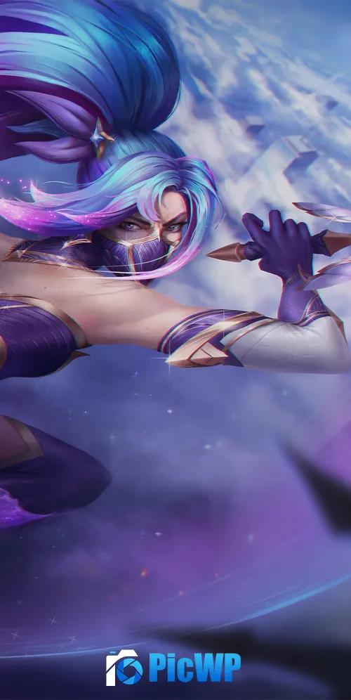 Akali 3K Mobile Wallpaper
