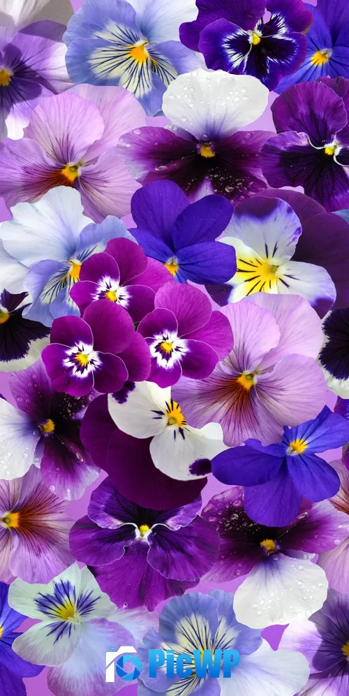 Pansy flowers Colorful flowers 3K Mobile Wallpaper