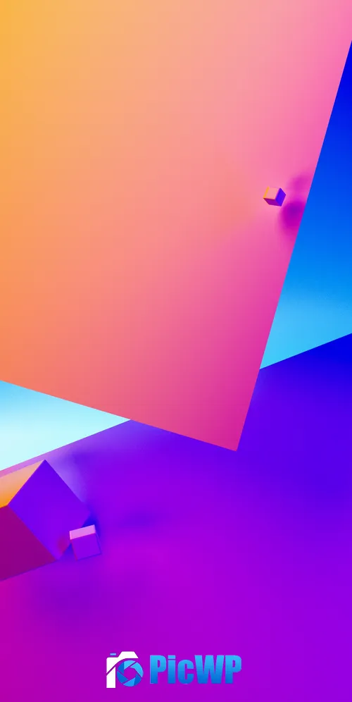 Colorful background Geometric 3K Mobile Wallpaper