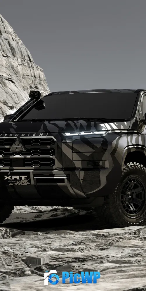 Mitsubishi XRT Concept Pickup truck 3K Mobile Wallpaper