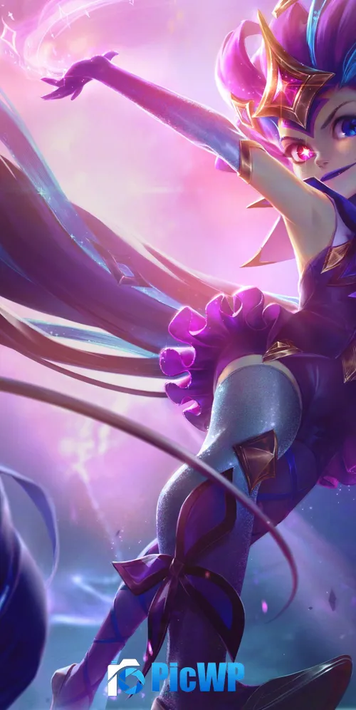 Star Guardian Zoe League of Legends 3K Mobile Wallpaper