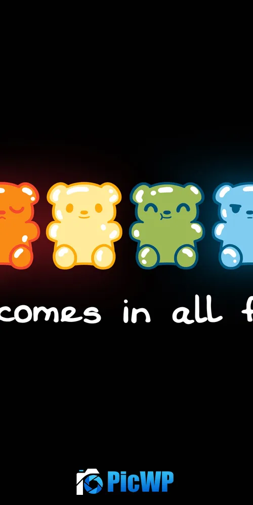 Jelly bears Gummy bear 3K Mobile Wallpaper