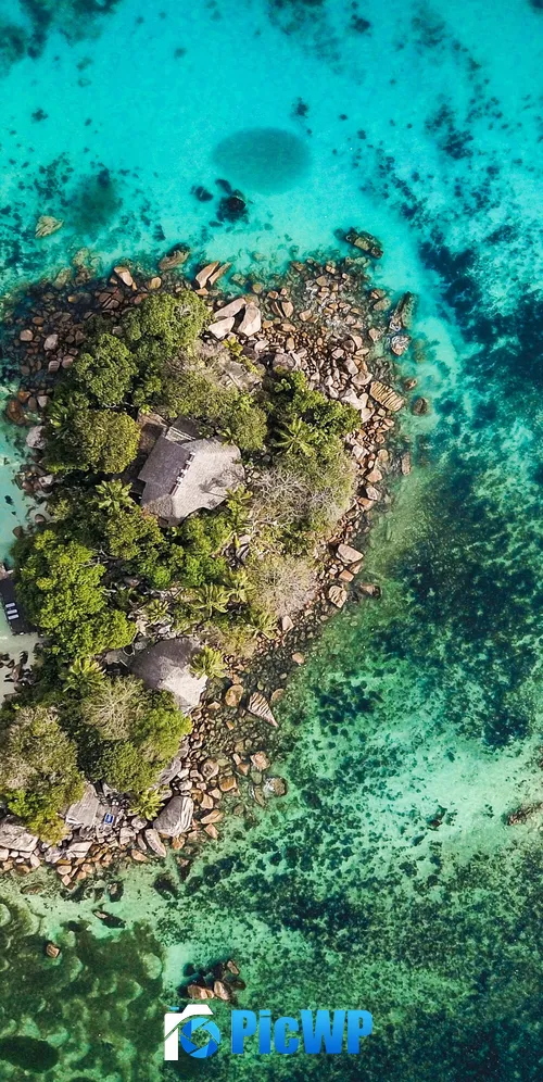 Beach Praslin 3K Mobile Wallpaper