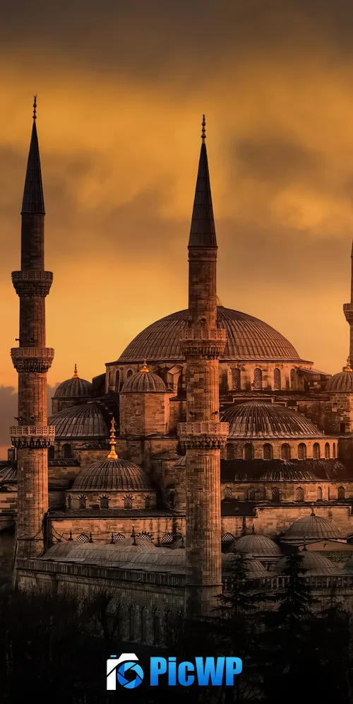 Blue Mosque Sultan Ahmed Mosque 3K Mobile Wallpaper