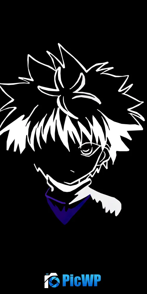 Killua Zoldyck Minimalist 3K Mobile Wallpaper