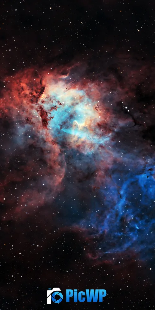The Lion Nebula Astrophotography 3K Mobile Wallpaper