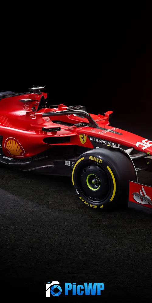 Ferrari SF-23 Formula One cars 3K Mobile Wallpaper