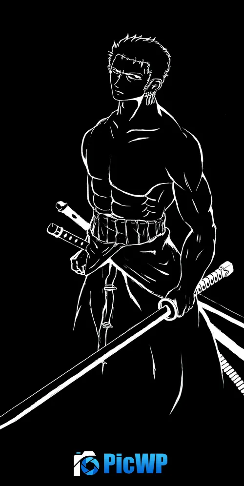 Roronoa Zoro AMOLED 3K Mobile Wallpaper