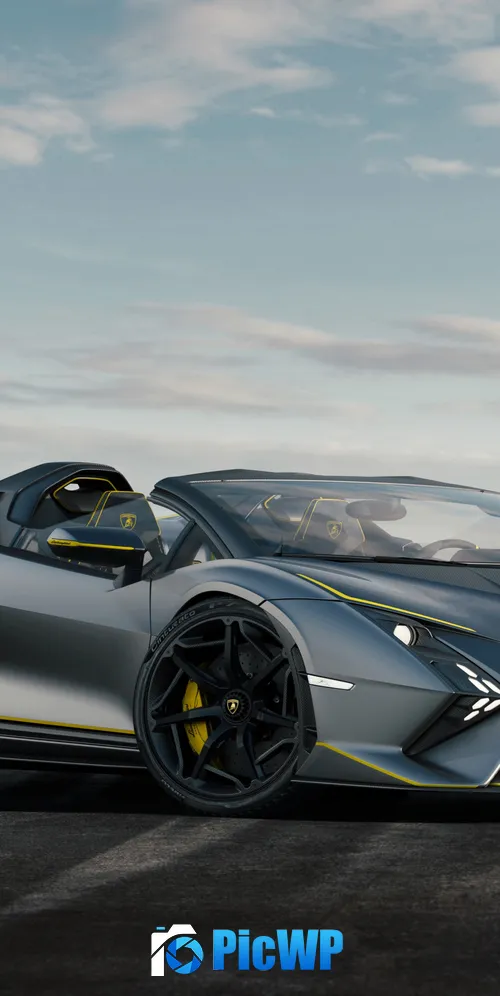 Lamborghini Autentica One off cars 3K Mobile Wallpaper