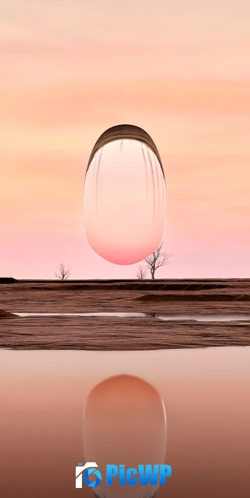 Surreal Sunset 3K Mobile Wallpaper