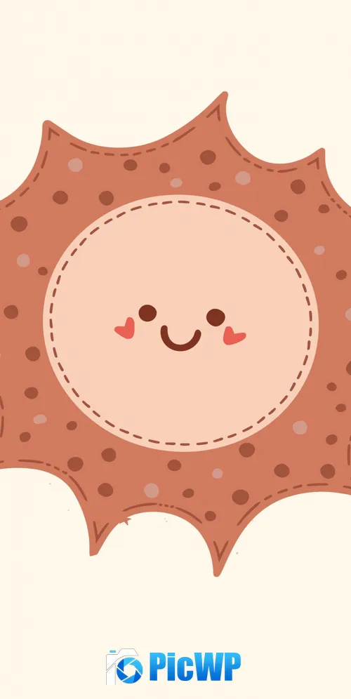 Kawaii smiley Kawaii face 3K Mobile Wallpaper