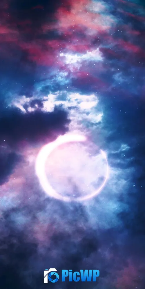 Eclipse Moon 3K Mobile Wallpaper