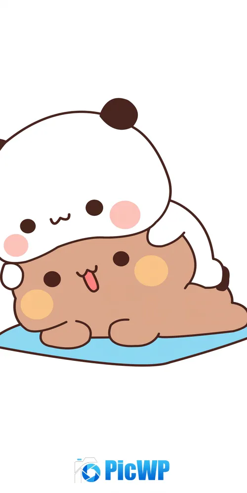 Milk and Mocha Bears 3K Mobile Wallpaper