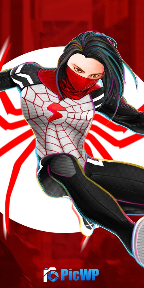 Silk Spider-Man: Across the Spider-Verse 3K Mobile Wallpaper