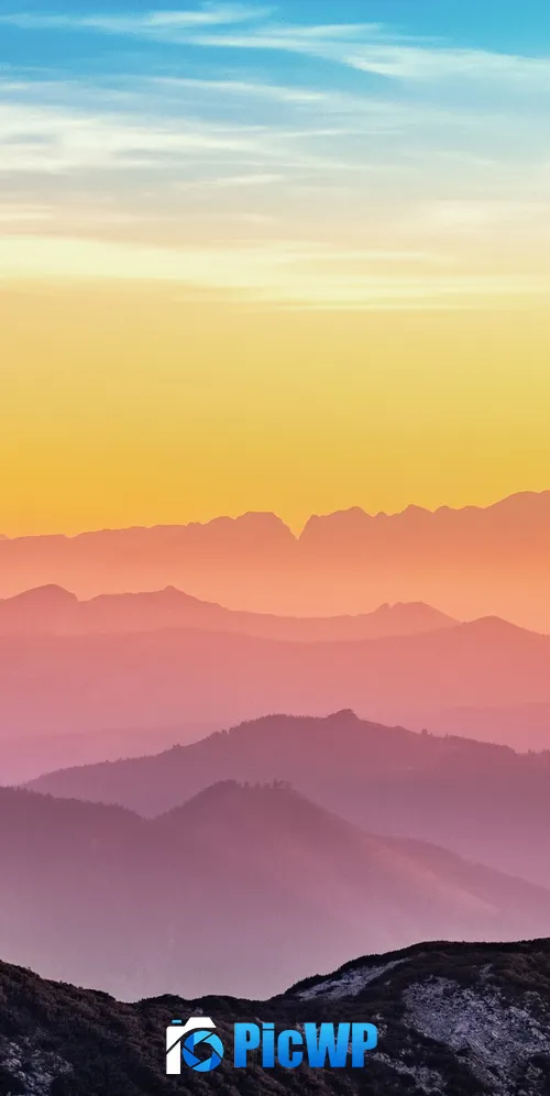 Mountains Silhouette 3K Mobile Wallpaper