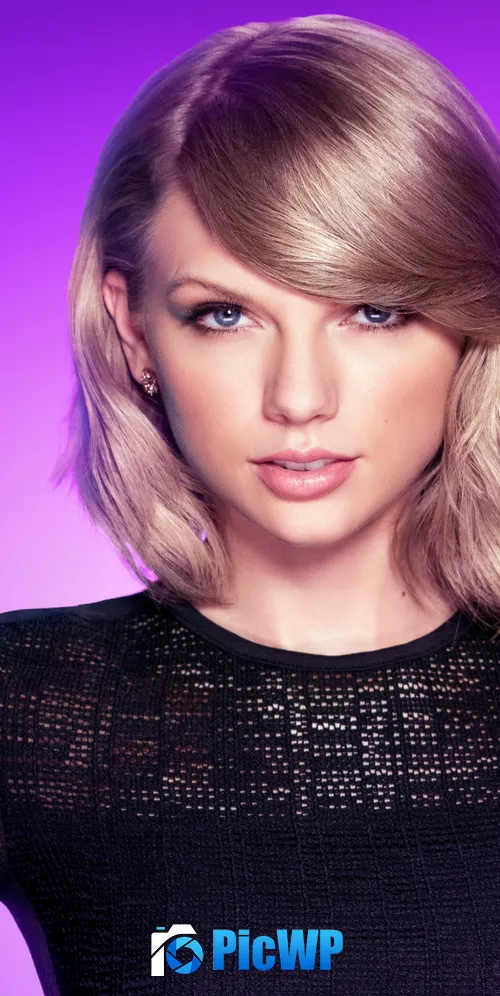 Taylor Swift Purple background 3K Mobile Wallpaper