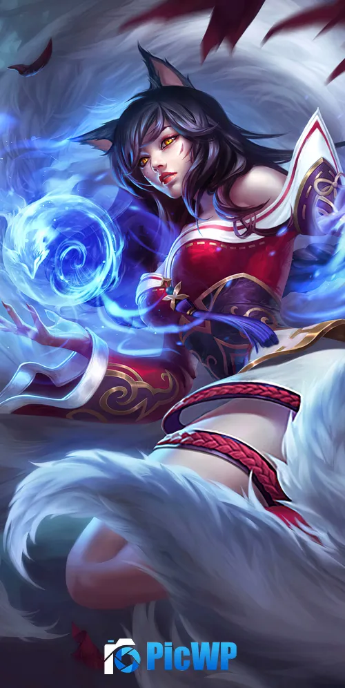 Ahri League of Legends 3K Mobile Wallpaper