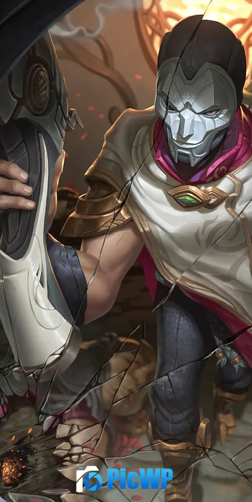 Jhin League of Legends 3K Mobile Wallpaper