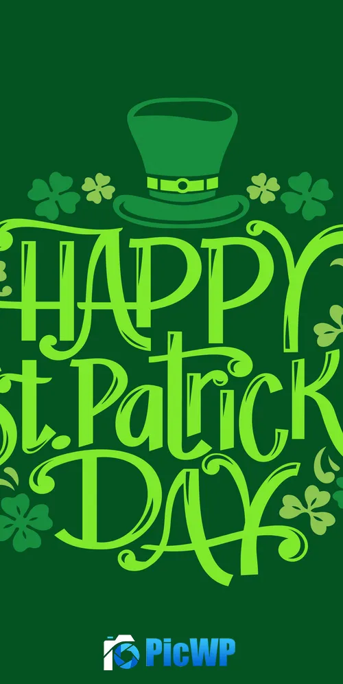 St. Patrick's Day Illustration 3K Mobile Wallpaper