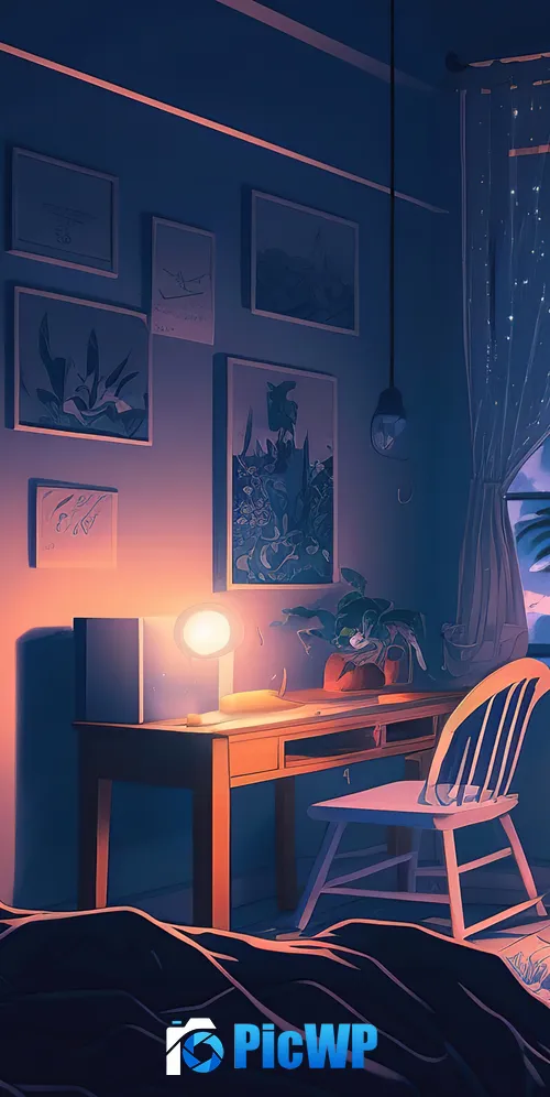 Lofi Bedroom 3K Mobile Wallpaper