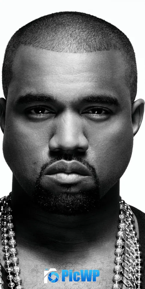 Kanye West Monochrome 3K Mobile Wallpaper