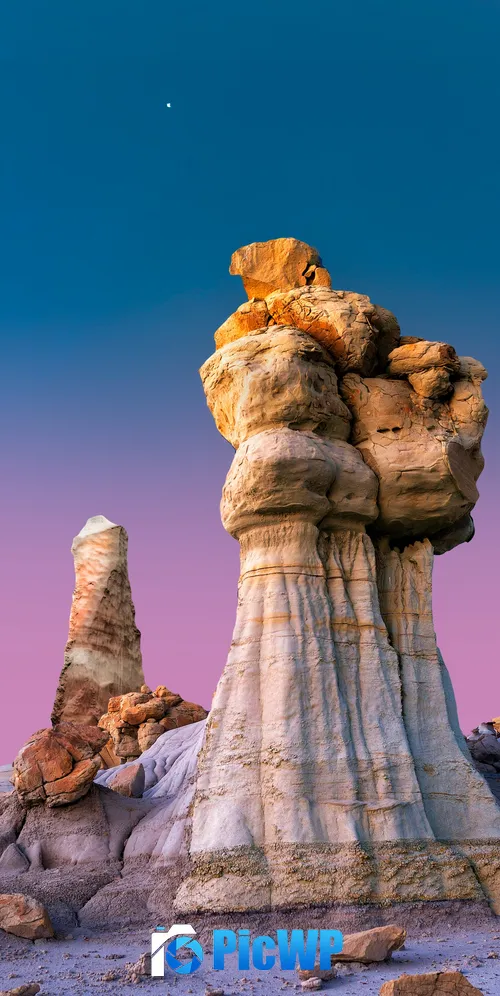 Badlands Rocks 3K Mobile Wallpaper