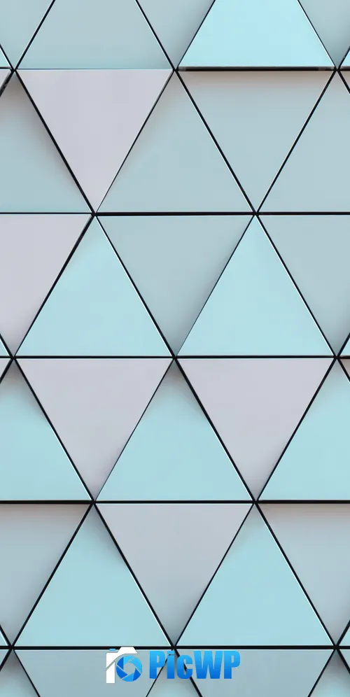 Triangles Geometric 3K Mobile Wallpaper