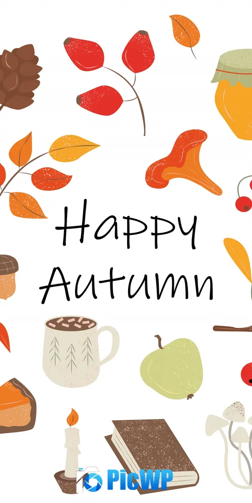 Happy Autumn Autumn background 3K Mobile Wallpaper