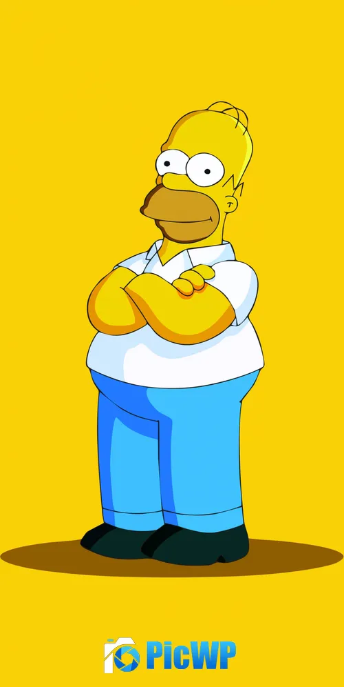Homer Simpson The Simpsons 3K Mobile Wallpaper