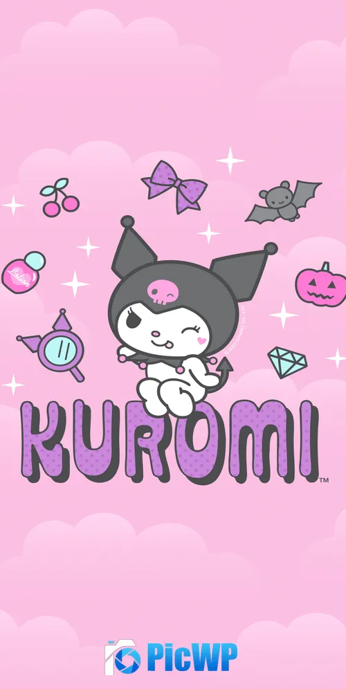 Kuromi Cartoon 3K Mobile Wallpaper