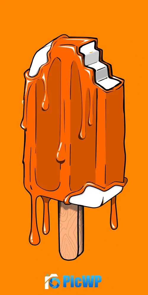 Drippy Popsicle Ice pop 3K Mobile Wallpaper