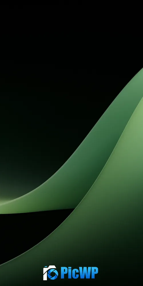 Microsoft Surface Duo 2 Green background 3K Mobile Wallpaper