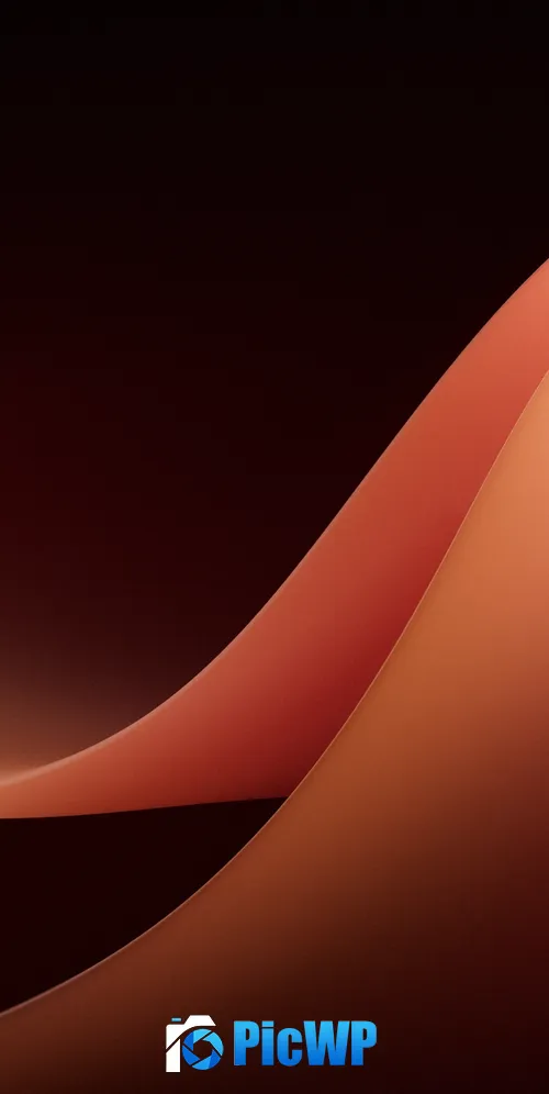 Microsoft Surface Duo 2 Orange background 3K Mobile Wallpaper