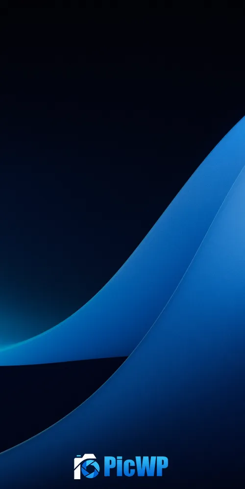 Microsoft Surface Duo 2 Blue background 3K Mobile Wallpaper