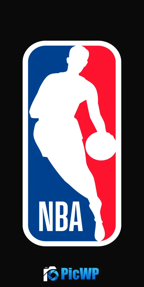 NBA Logo Black background 3K Mobile Wallpaper