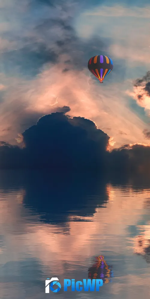 Hot air balloon 3K Mobile Wallpaper